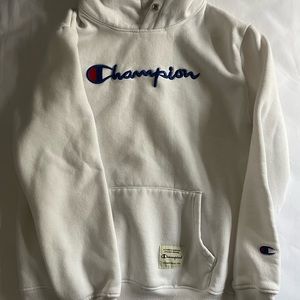 White champion hoodie